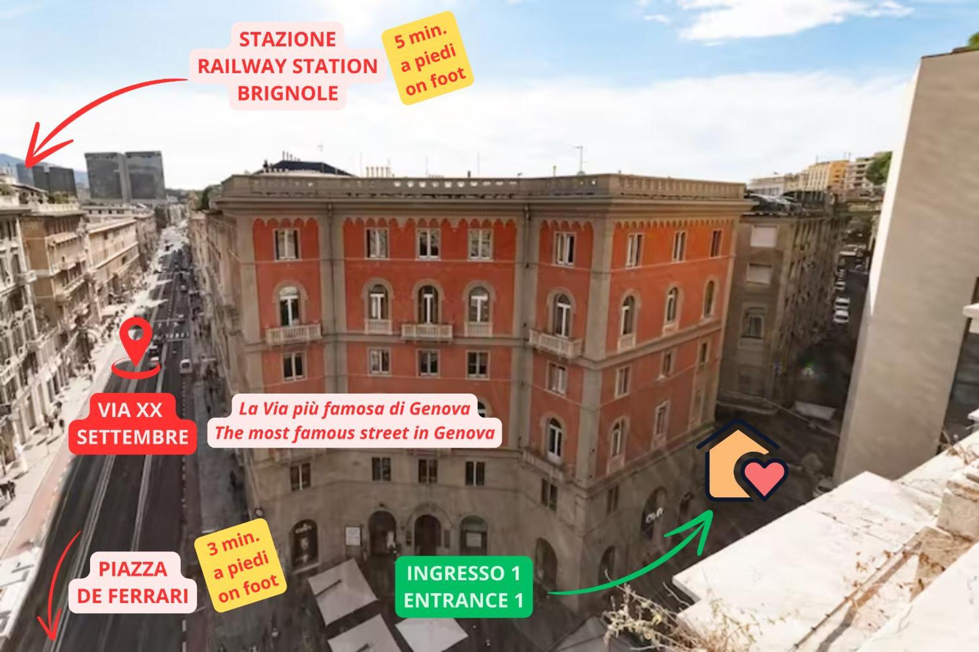 Casa Via XX Settembre - La Via Piu Famosa Di Genova Daire Dış mekan fotoğraf